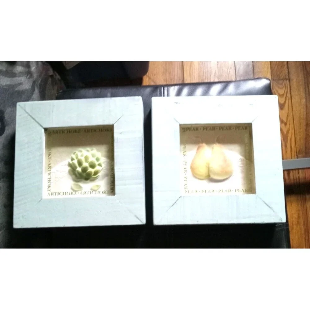 Vtg. 3D country kitchen shadow boxes  Wall hangings
